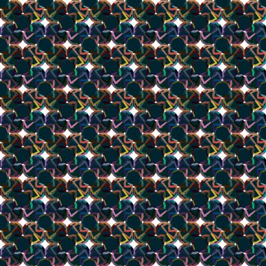 Geometrik süslemeli vektör deseni. Kusursuz tasarım dokusu