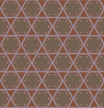 Geometrik süslemeli vektör deseni. Kusursuz tasarım dokusu