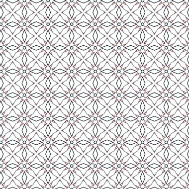 Geometrik süslemeli vektör deseni. Kusursuz tasarım dokusu