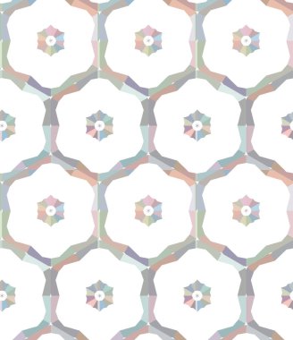 Geometrik süslemeli vektör deseni. Kusursuz tasarım dokusu 