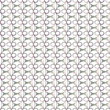 Geometrik süslemeli vektör deseni. Kusursuz tasarım dokusu