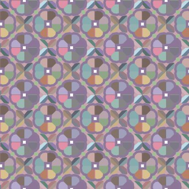 Geometrik süslemeli vektör deseni. Kusursuz tasarım dokusu 