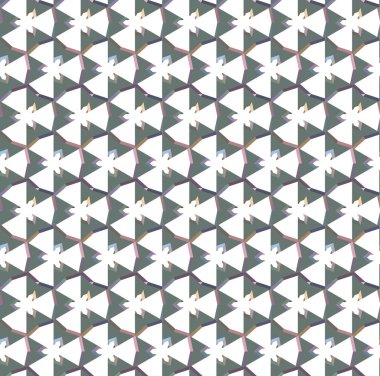 Geometrik süslemeli vektör deseni. Kusursuz tasarım dokusu 
