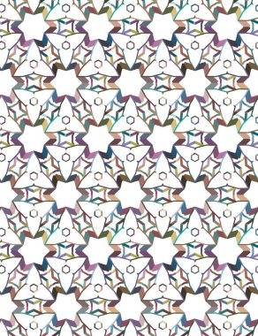 Geometrik süslemeli vektör deseni. Kusursuz tasarım dokusu 