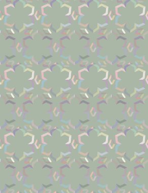 Geometrik süslemeli vektör deseni. Kusursuz tasarım dokusu