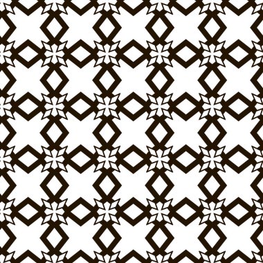 Geometrik süslemeli vektör deseni. Kusursuz tasarım dokusu 