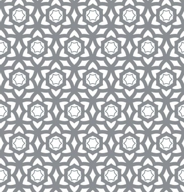 Geometrik süslemeli vektör deseni. Kusursuz tasarım dokusu 