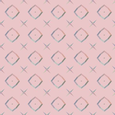 Geometrik süslemeli vektör deseni. Kusursuz tasarım dokusu 