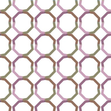 Geometrik süslemeli vektör deseni. Kusursuz tasarım dokusu 