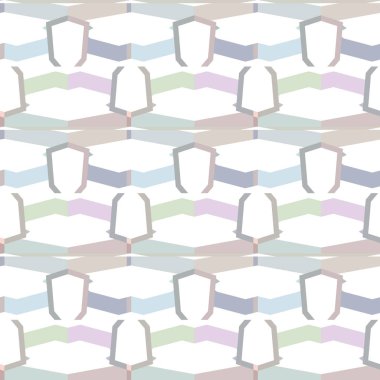 Geometrik süslemeli vektör deseni. Kusursuz tasarım dokusu