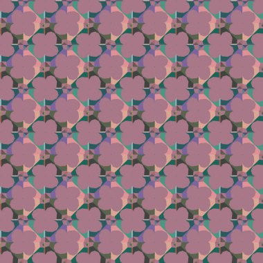 Geometrik süslemeli vektör deseni. Kusursuz tasarım dokusu 