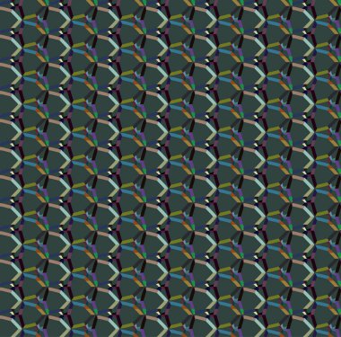 Geometrik süslemeli vektör deseni. Kusursuz tasarım dokusu 