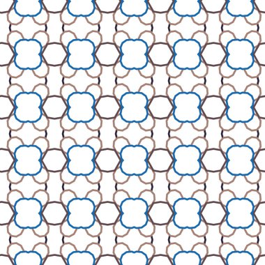 Geometrik süslemeli vektör deseni. Kusursuz tasarım dokusu 