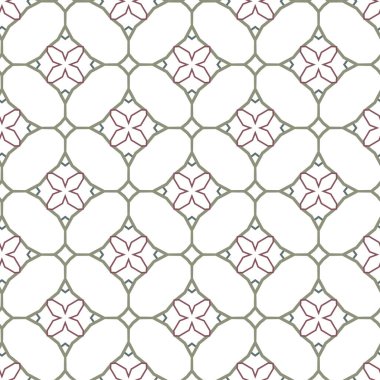 Geometrik süslemeli vektör deseni. Kusursuz tasarım dokusu