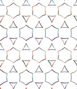 Geometrik süslemeli vektör deseni. Kusursuz tasarım dokusu