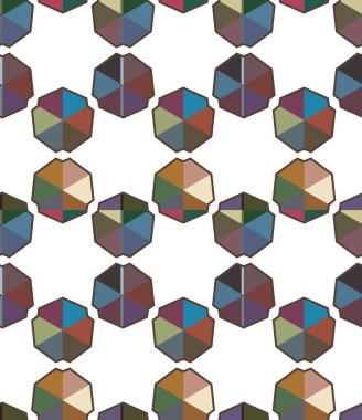 Geometrik süslemeli vektör deseni. Kusursuz tasarım dokusu