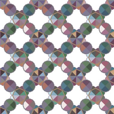 Geometrik süslemeli vektör deseni. Kusursuz tasarım dokusu 