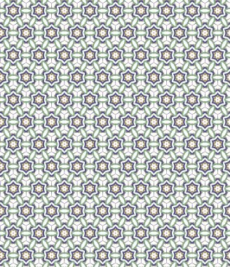 Geometrik süslemeli vektör deseni. Kusursuz tasarım dokusu 