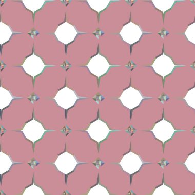 Geometrik süslemeli vektör deseni. Kusursuz tasarım dokusu 