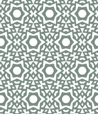 Geometrik süslemeli vektör deseni. Kusursuz tasarım dokusu