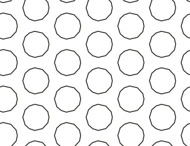 Geometrik süslemeli vektör deseni. Kusursuz tasarım dokusu 