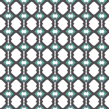 Geometrik süslemeli vektör deseni. Kusursuz tasarım dokusu 