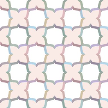 Geometrik süslemeli vektör deseni. Kusursuz tasarım dokusu