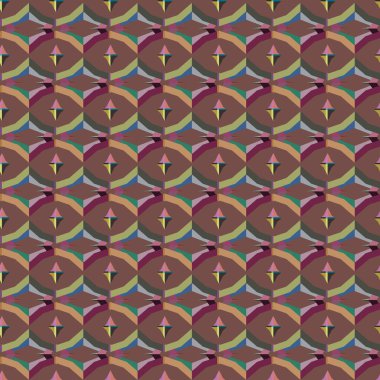 Geometrik süslemeli vektör deseni. Kusursuz tasarım dokusu 
