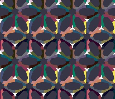 Geometrik süslemeli vektör deseni. Kusursuz tasarım dokusu