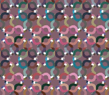 Geometrik süslemeli vektör deseni. Kusursuz tasarım dokusu