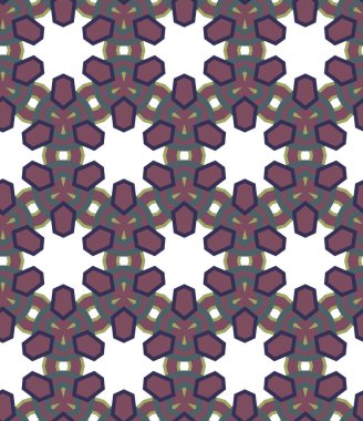 Geometrik süslemeli kusursuz desen. vektör illüstrasyonu