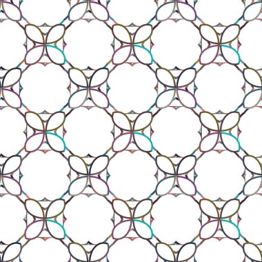 Geometrik süslemeli vektör deseni. Kusursuz tasarım dokusu