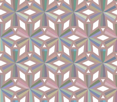 Geometrik süslemeli vektör deseni. Kusursuz tasarım dokusu 