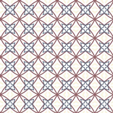 Geometrik süslemeli vektör deseni. Kusursuz tasarım dokusu 