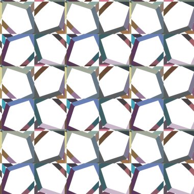 Geometrik süslemeli vektör deseni. Kusursuz tasarım dokusu 