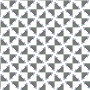 Geometrik süslemeli vektör deseni. Kusursuz tasarım dokusu 