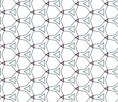 Geometrik süslemeli vektör deseni. Kusursuz tasarım dokusu
