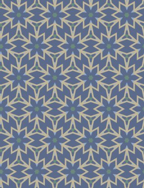 Geometrik süslemeli vektör deseni. Kusursuz tasarım dokusu 