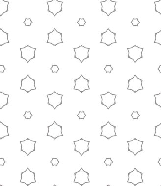 Geometrik süslemeli vektör deseni. Kusursuz tasarım dokusu