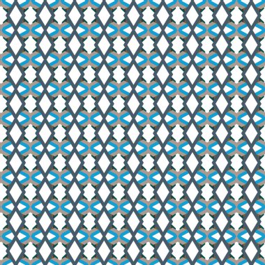 Geometrik süslemeli vektör deseni. Kusursuz tasarım dokusu 