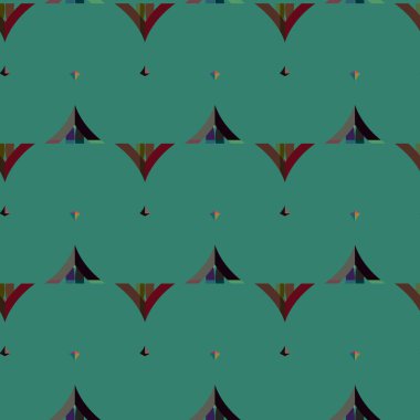 Geometrik süslemeli kusursuz desen. vektör illüstrasyonu