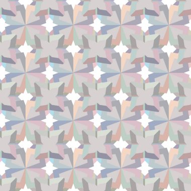 Geometrik süslemeli vektör deseni. Kusursuz tasarım dokusu 