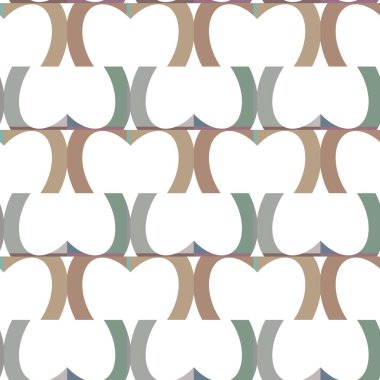 Geometrik süslemeli vektör deseni. Kusursuz tasarım dokusu 