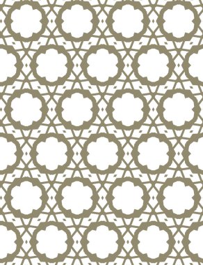 Geometrik süslemeli vektör deseni. Kusursuz tasarım dokusu 