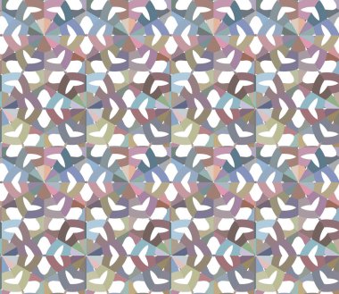 Geometrik süslemeli vektör deseni. Kusursuz tasarım dokusu 