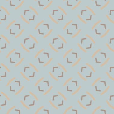 Geometrik süslemeli vektör deseni. Kusursuz tasarım dokusu