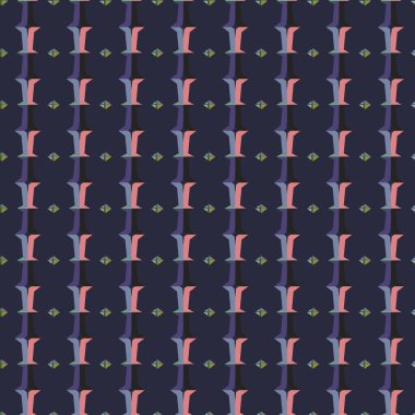 Geometrik süslemeli vektör deseni. Kusursuz tasarım dokusu 