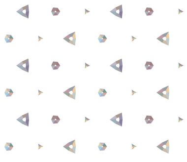 Geometrik süslemeli vektör deseni. Kusursuz tasarım dokusu