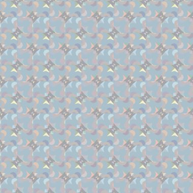 Soyut geometrik şekilli kusursuz desen