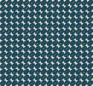 Geometrik süslemeli vektör deseni. Kusursuz tasarım dokusu 